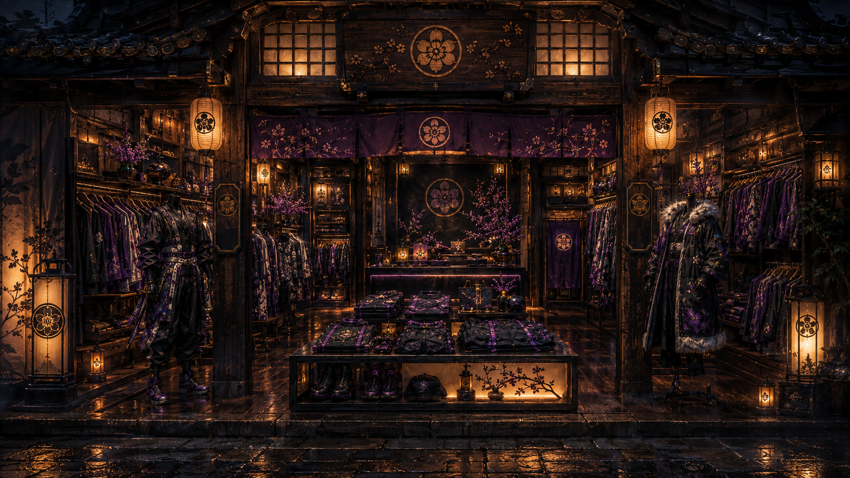 Katsumi wardrobe shop environment artwork